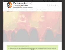 Tablet Screenshot of dreamsound.ch